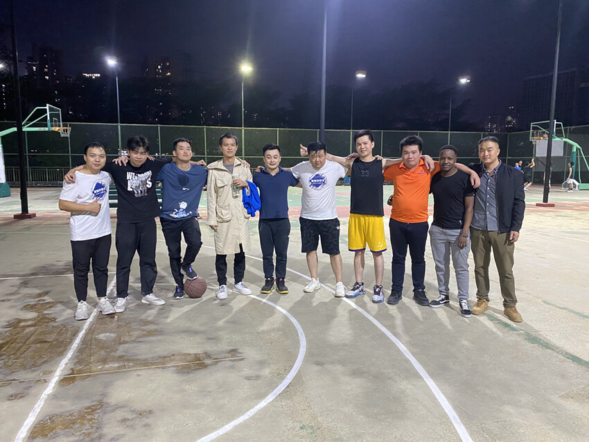 交聯聚乙烯電纜廠家，建圳達電線電纜公司的周末籃球比賽